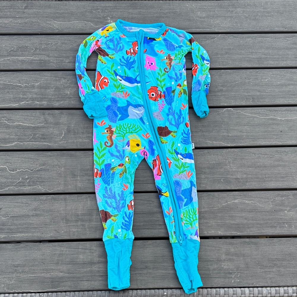 Little Sleepies Aquatic Sea Life Footie Pajama